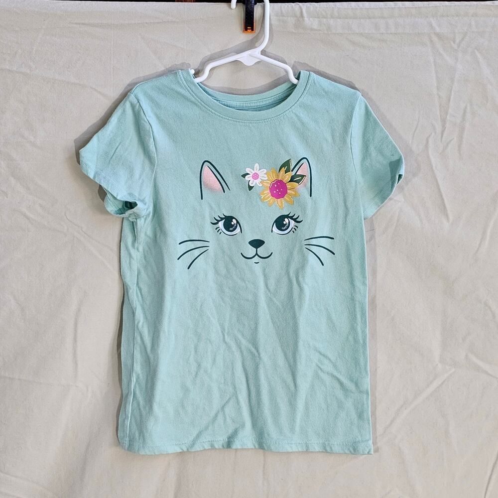 Jumping Beans Girls Mint Green Softest Tee Short Sleeve Size 8